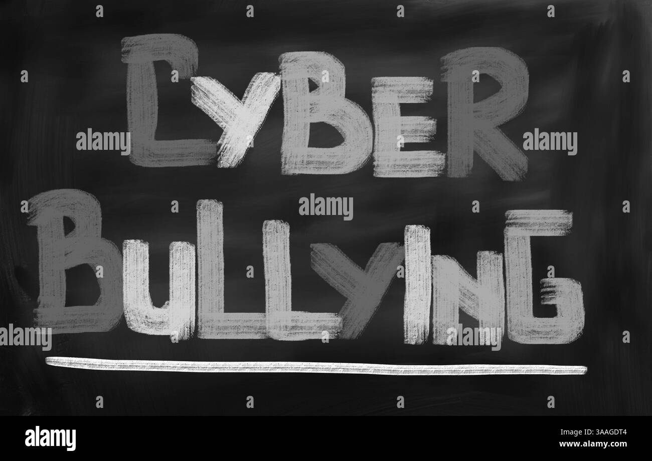 Cyber-Mobbing-Konzept Stockfoto