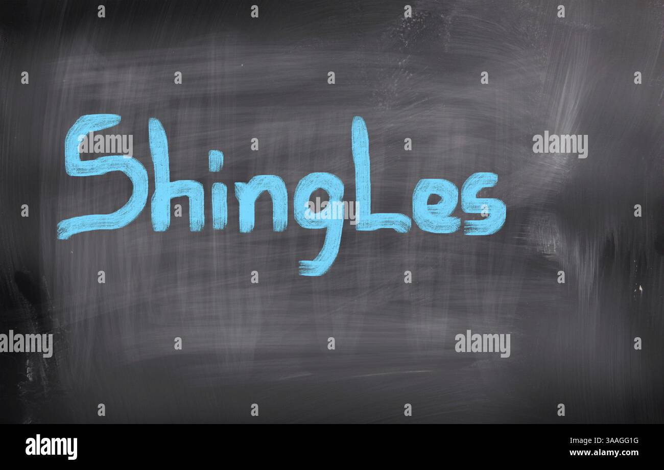 Gürtelrose-Konzept Stockfoto