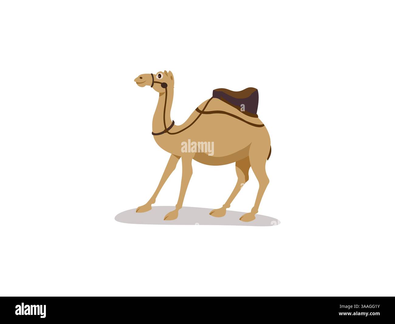 Niedliche Camel-Zeichentrickfigur Stockfoto