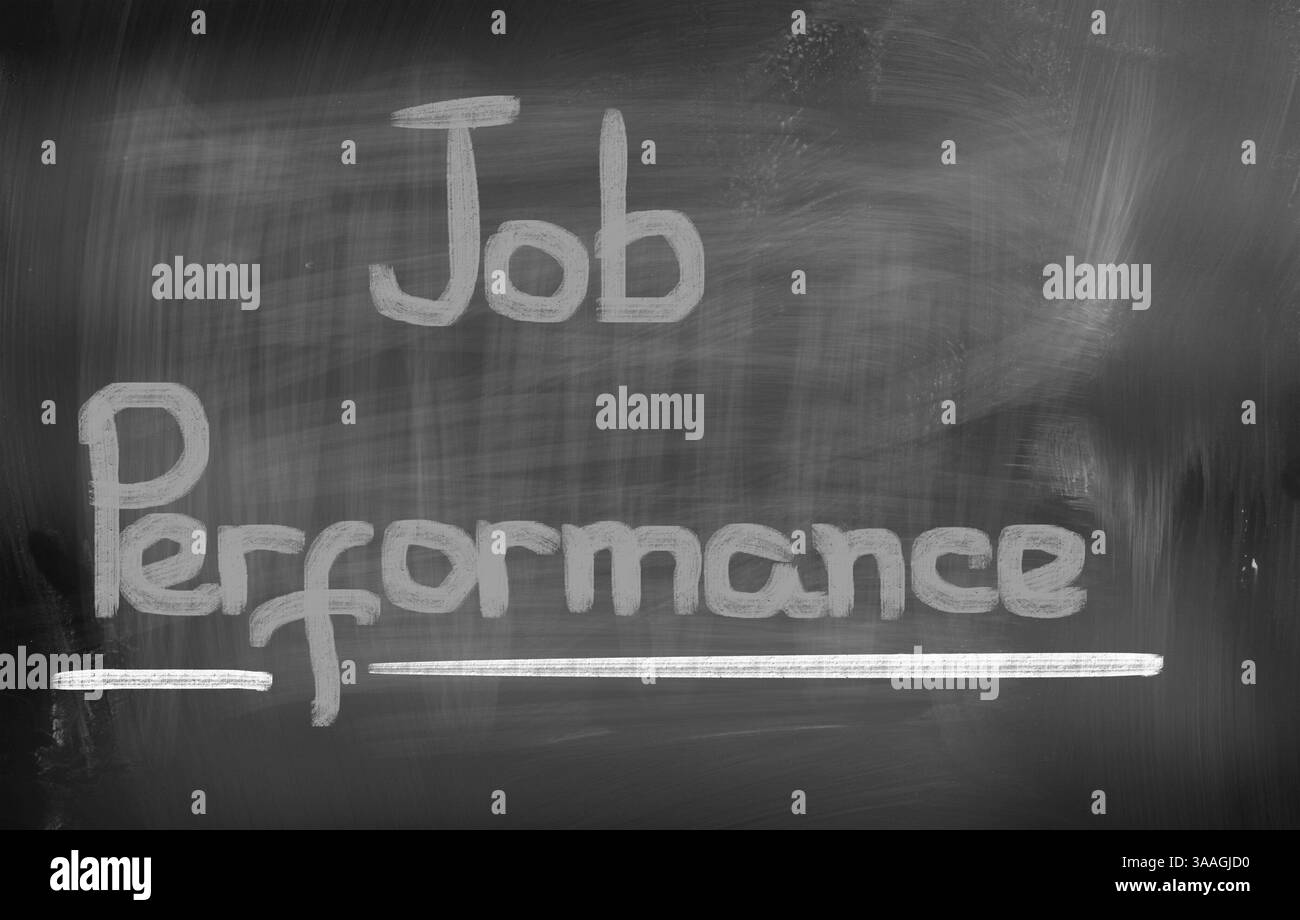 Job-Performance-Konzept Stockfoto