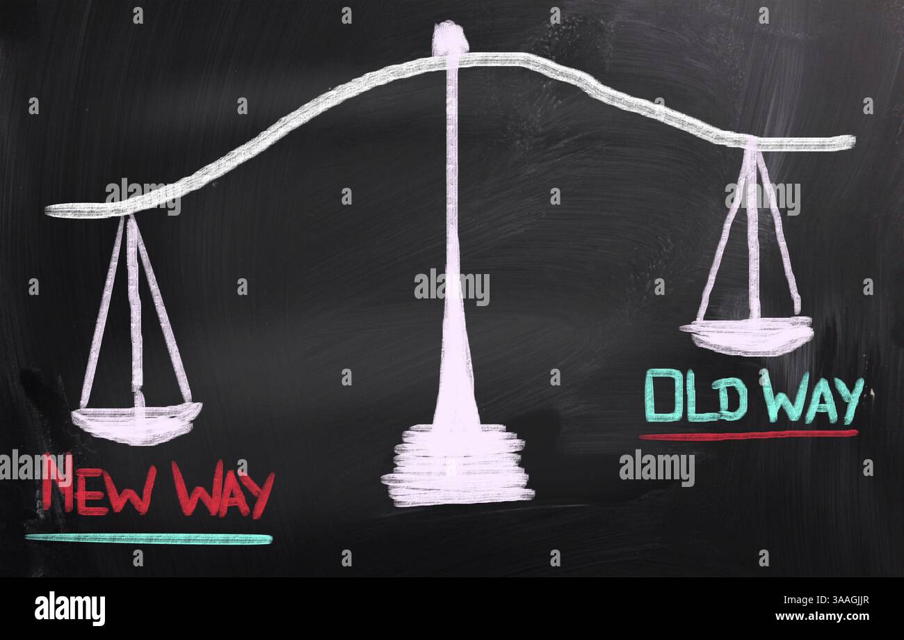 Neues Weg-Konzept Stockfoto