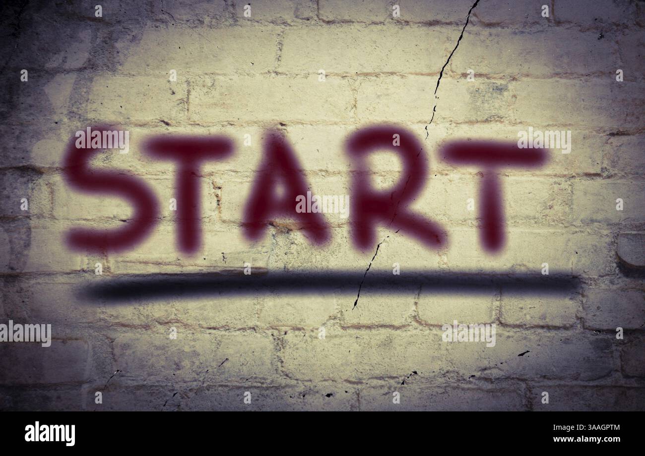 Start Konzept Stockfoto