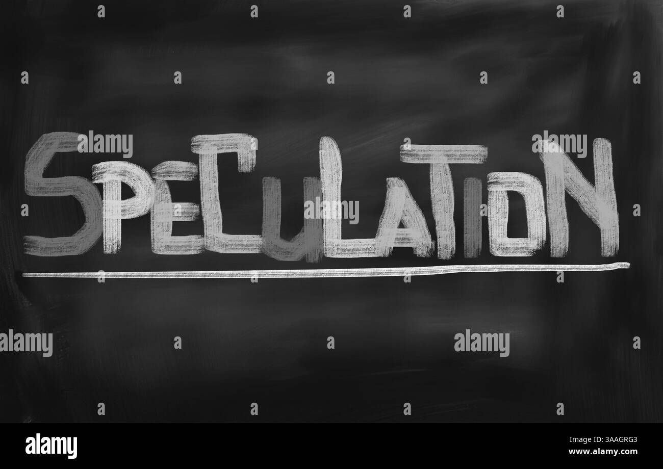 Spekulationen-Konzept Stockfoto