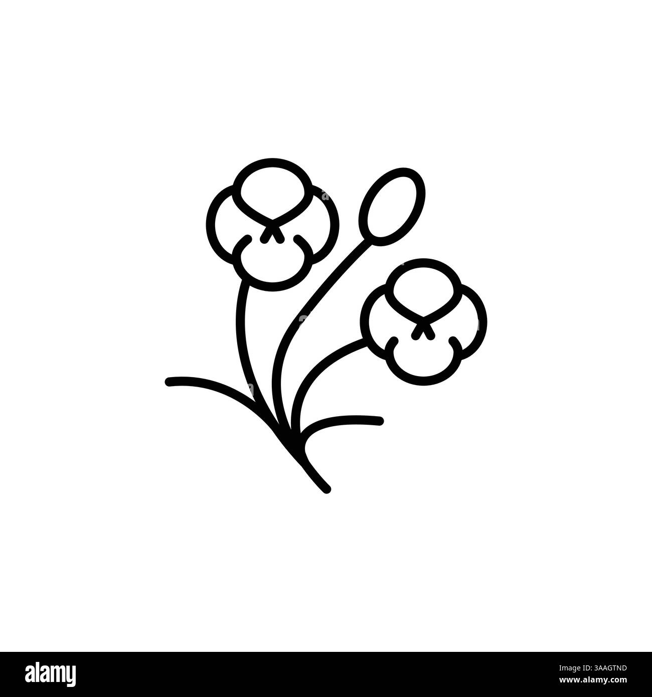 Blume-Symbol Stock Vektor