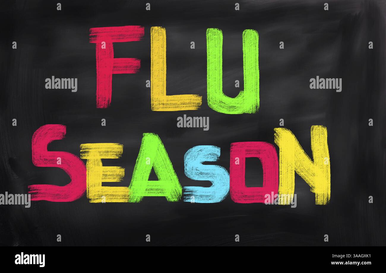 Grippe-Saison-Konzept Stockfoto