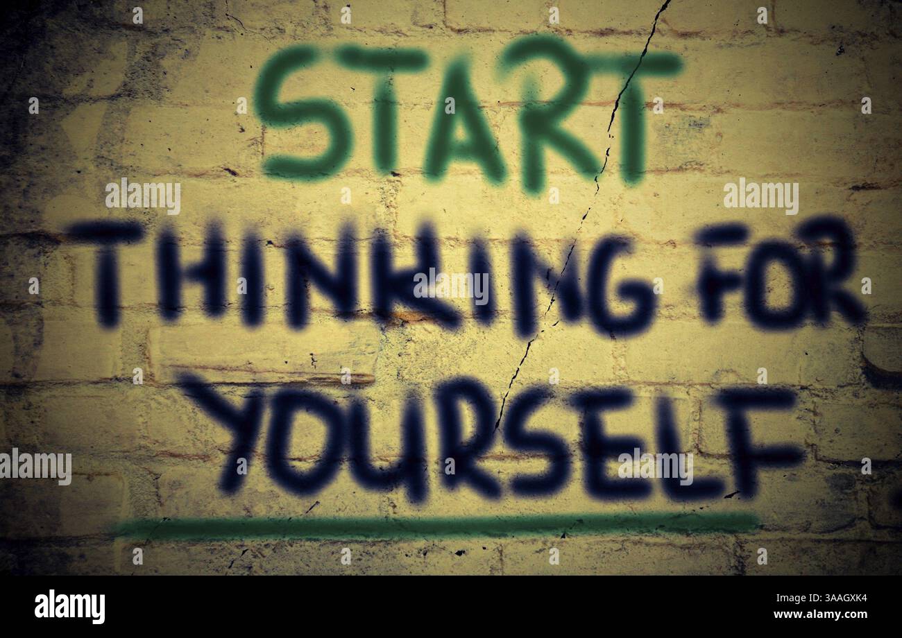 Anfangen Sie, für Youself-Konzept Stockfoto
