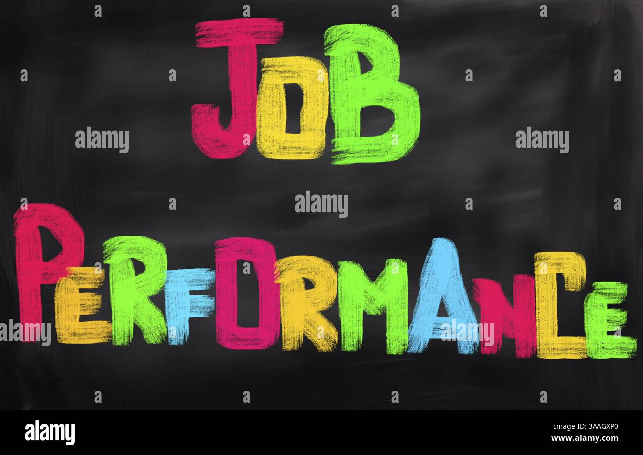 Job-Performance-Konzept Stockfoto