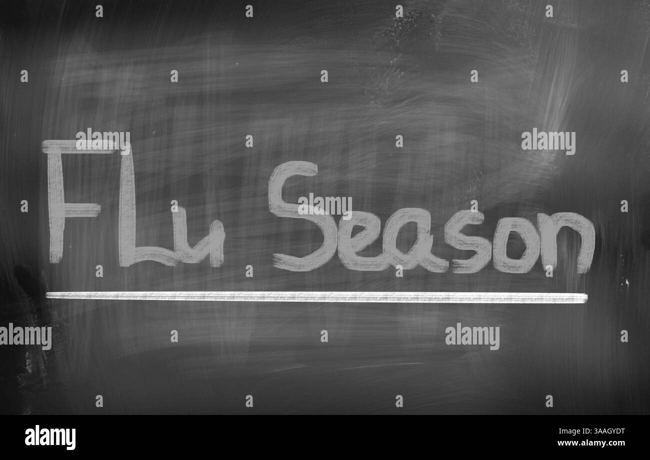 Grippe-Saison-Konzept Stockfoto