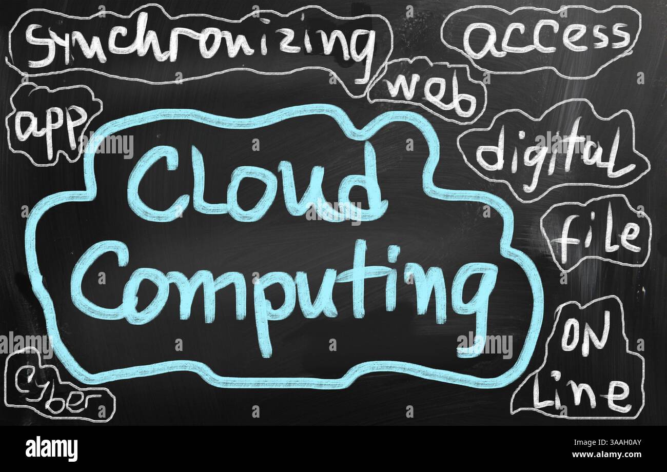 Cloud-computing-Konzept Stockfoto
