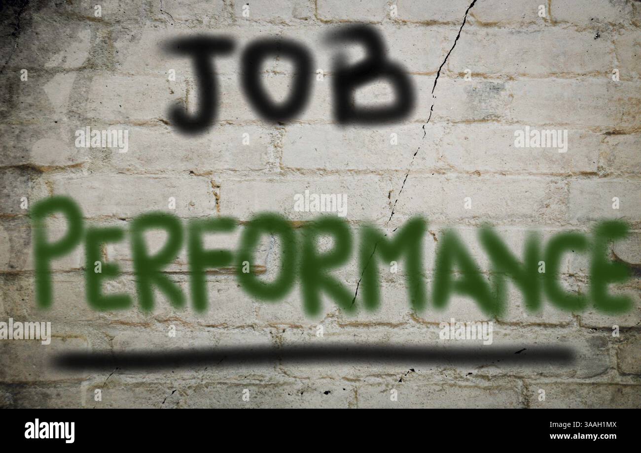 Job-Performance-Konzept Stockfoto