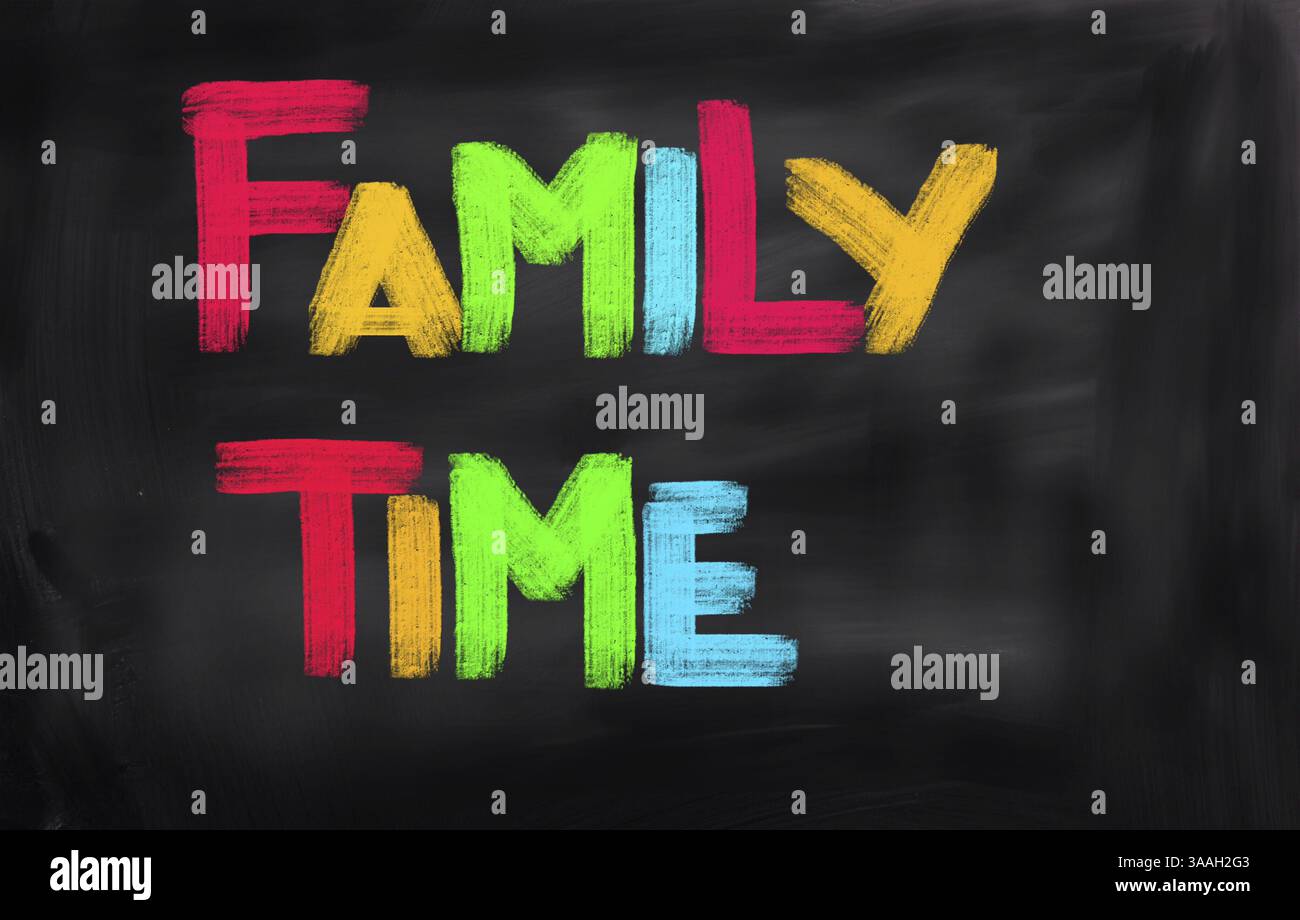 Familienzeit-Konzept Stockfoto