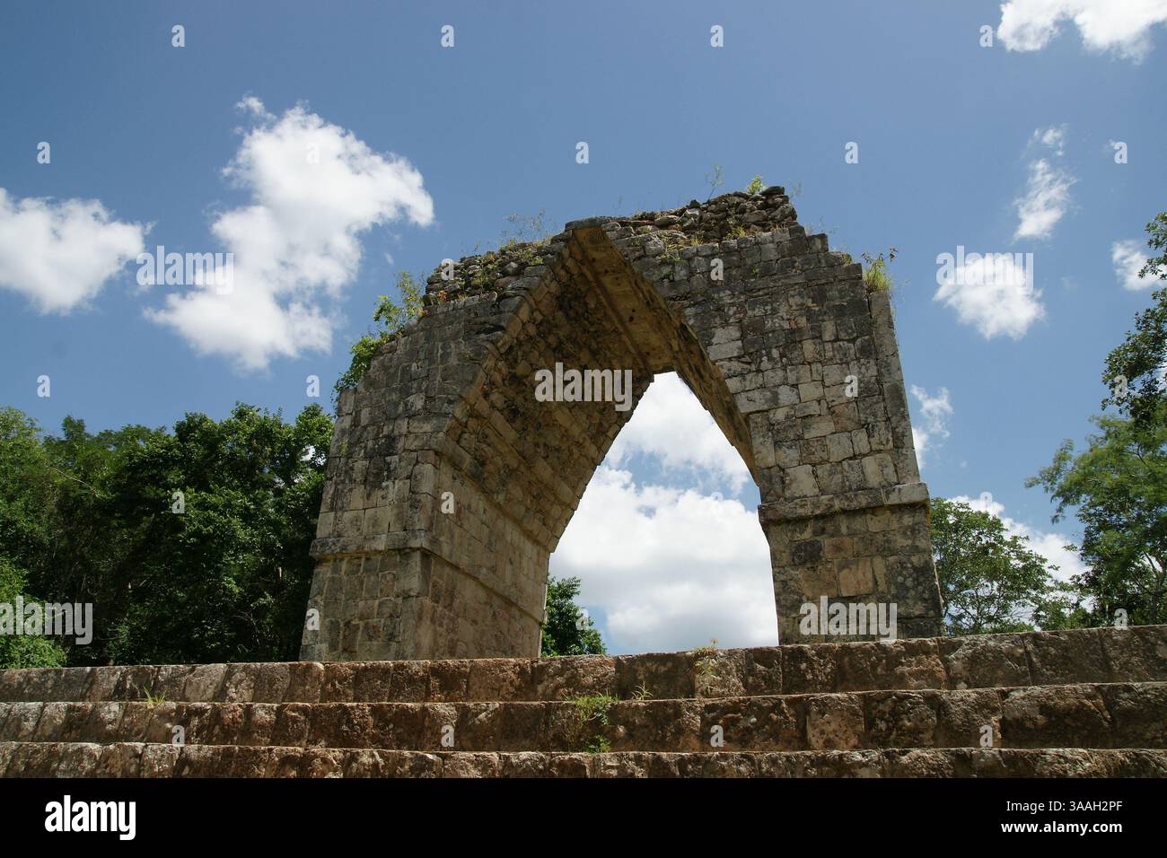 Mexiko. Yucatan. Kabah. Der Bogen. Stockfoto