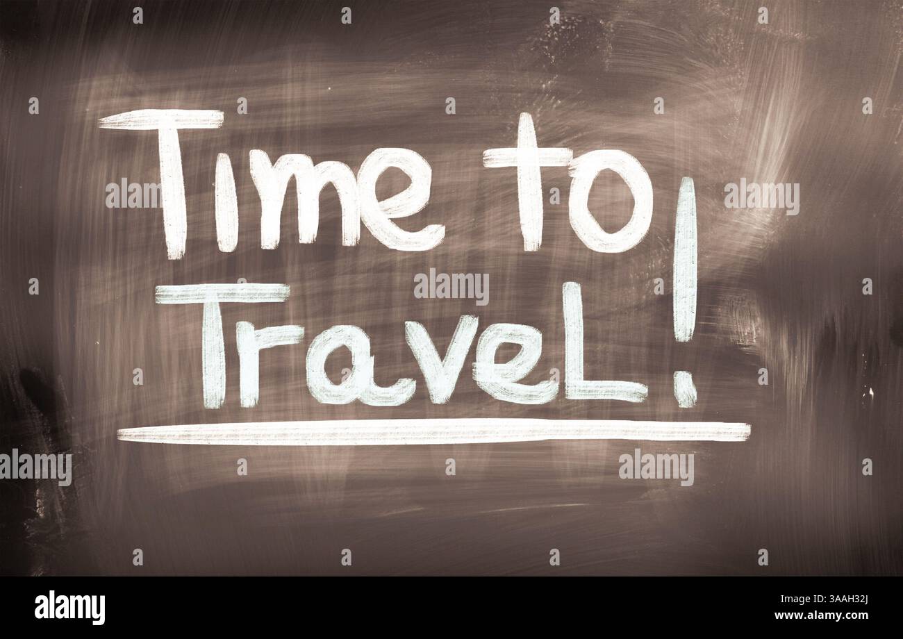Konzept-Reisezeit Stockfoto