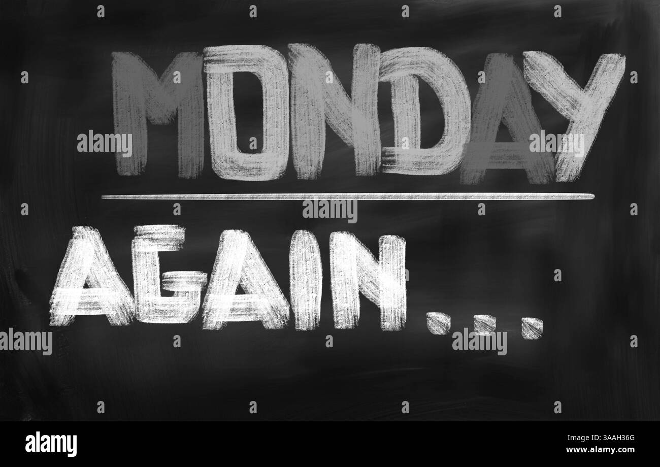 Montag-Konzept Stockfoto