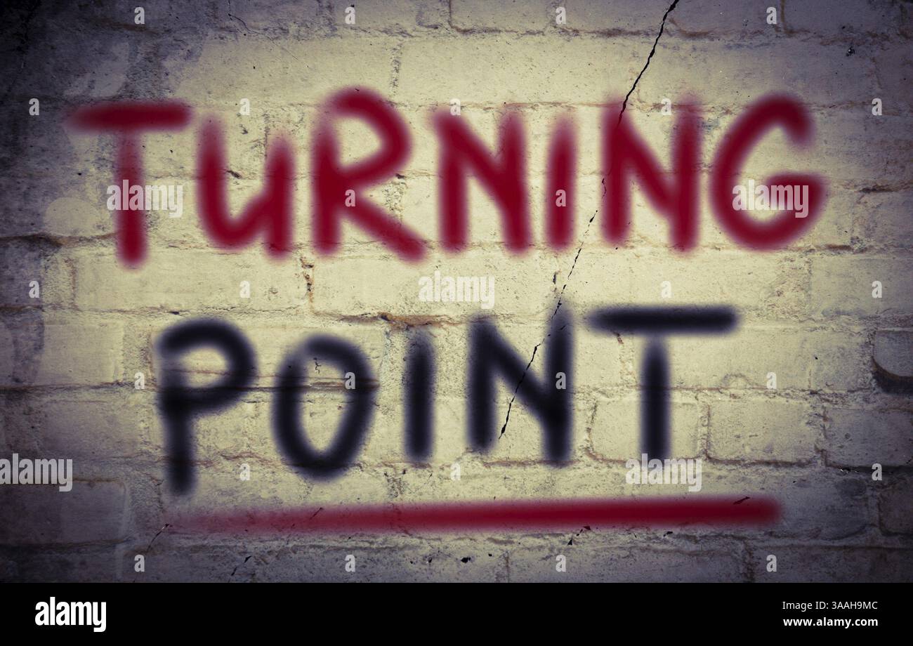 Turning Point Konzept Stockfoto