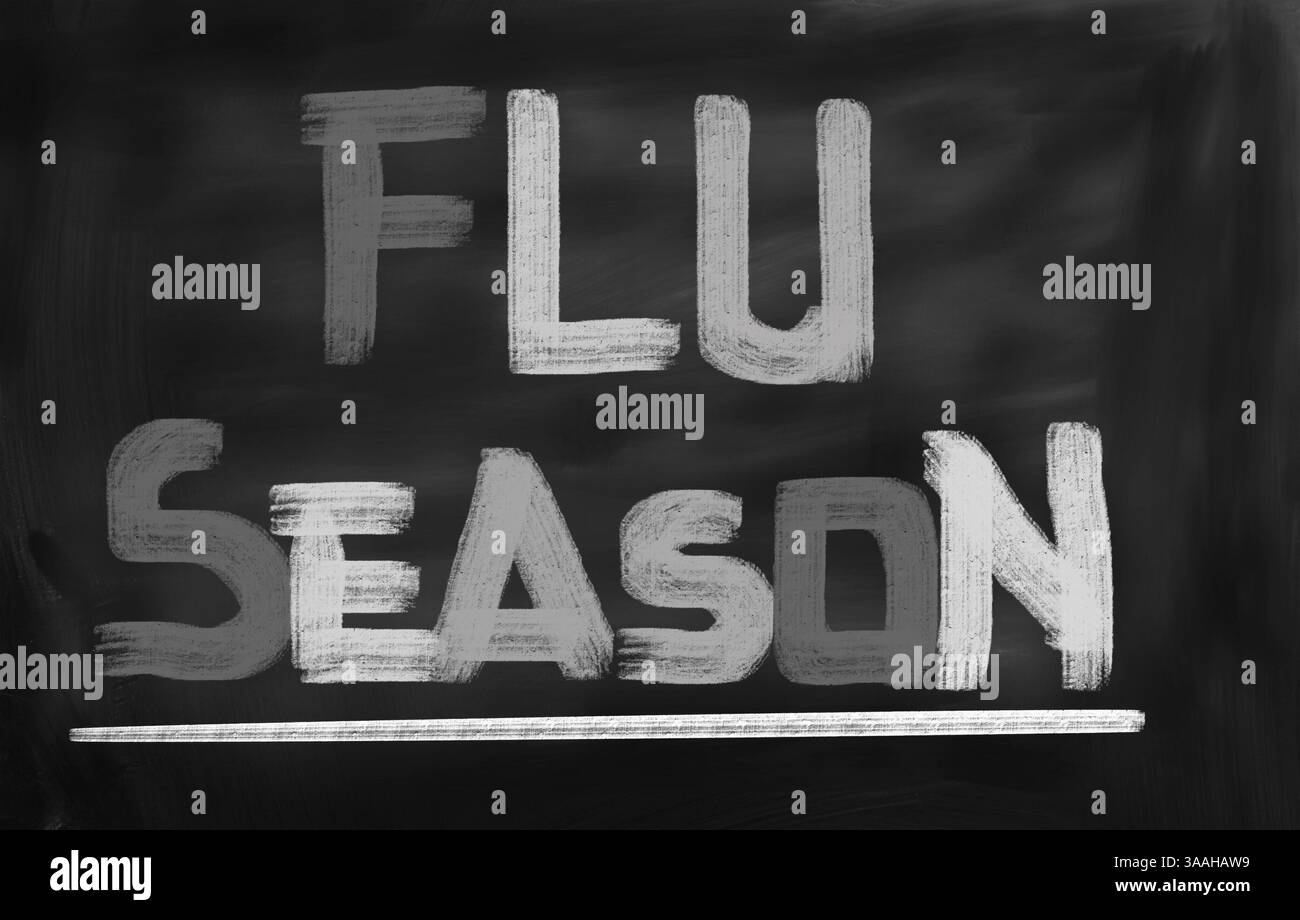 Grippe-Saison-Konzept Stockfoto