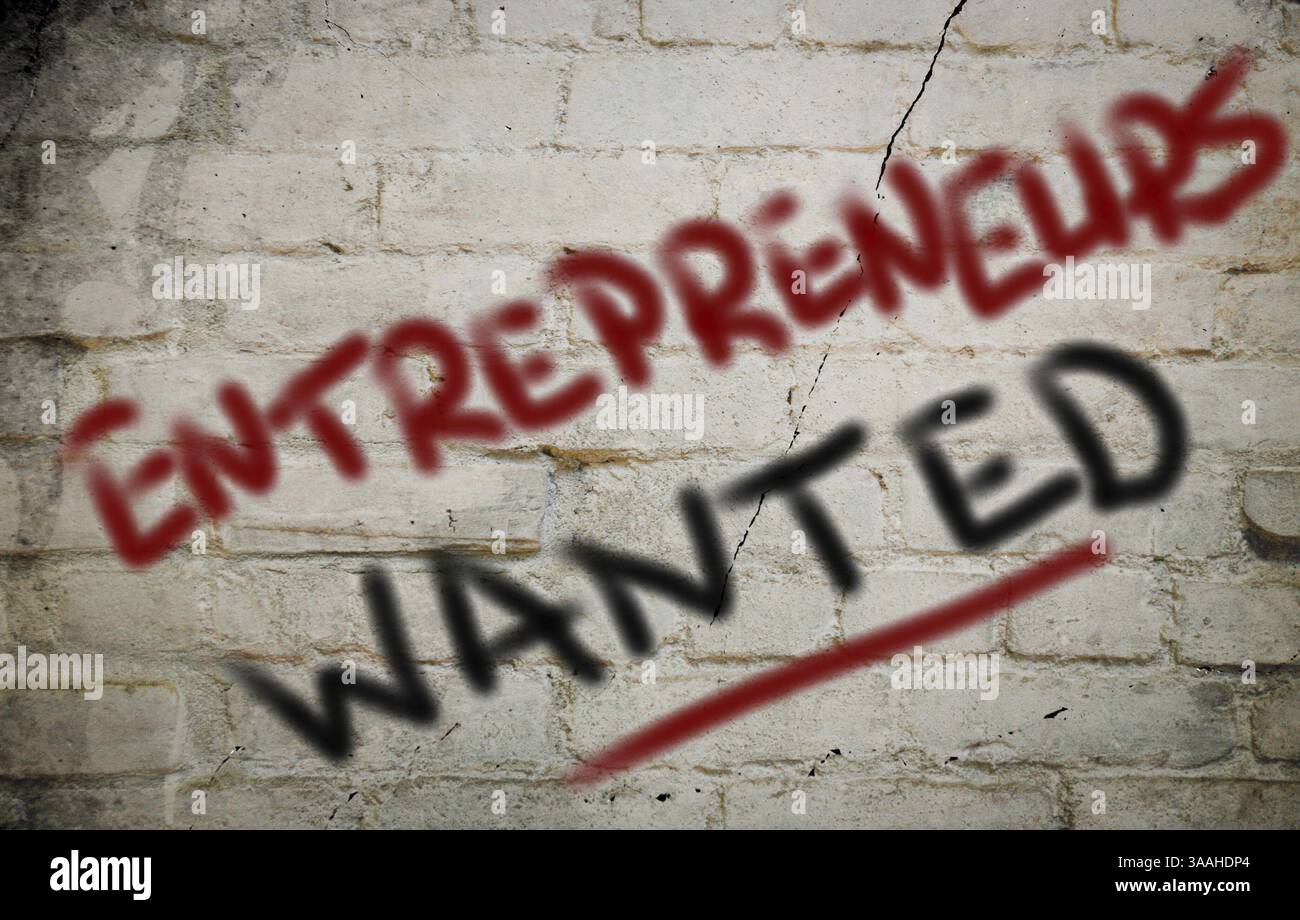 Unternehmer wollte Konzept Stockfoto