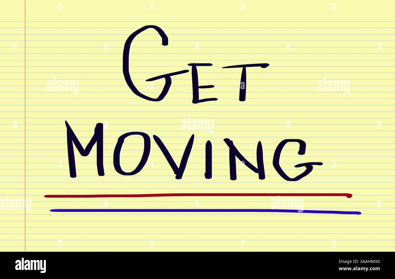 Verschieben von Konzept Stockfoto