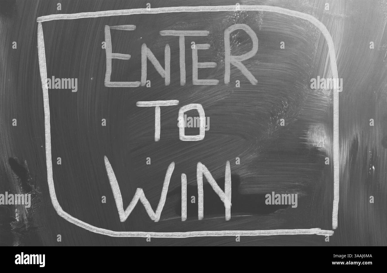 Geben Sie Win Konzept Stockfoto