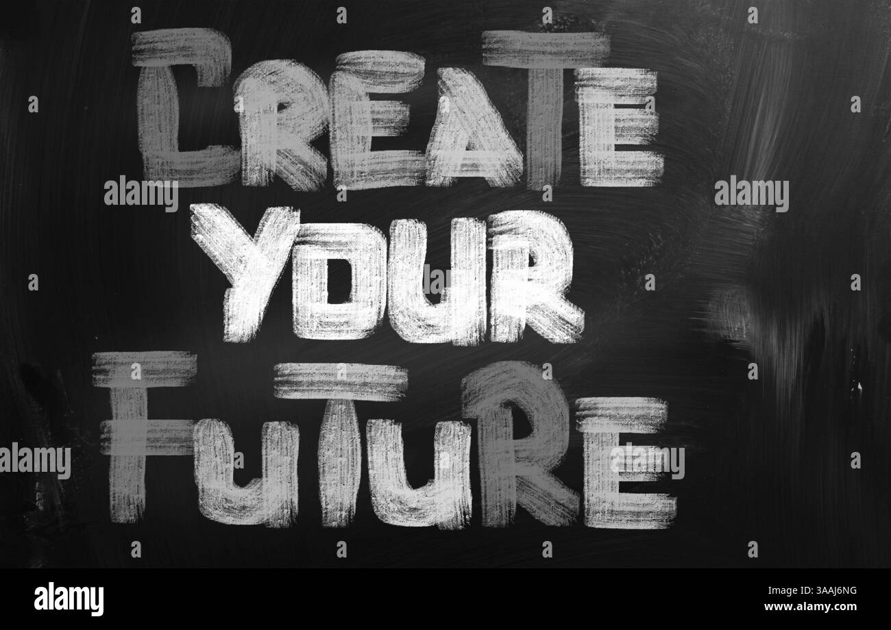 Erstellen Sie Ihr Zukunftskonzept Stockfoto