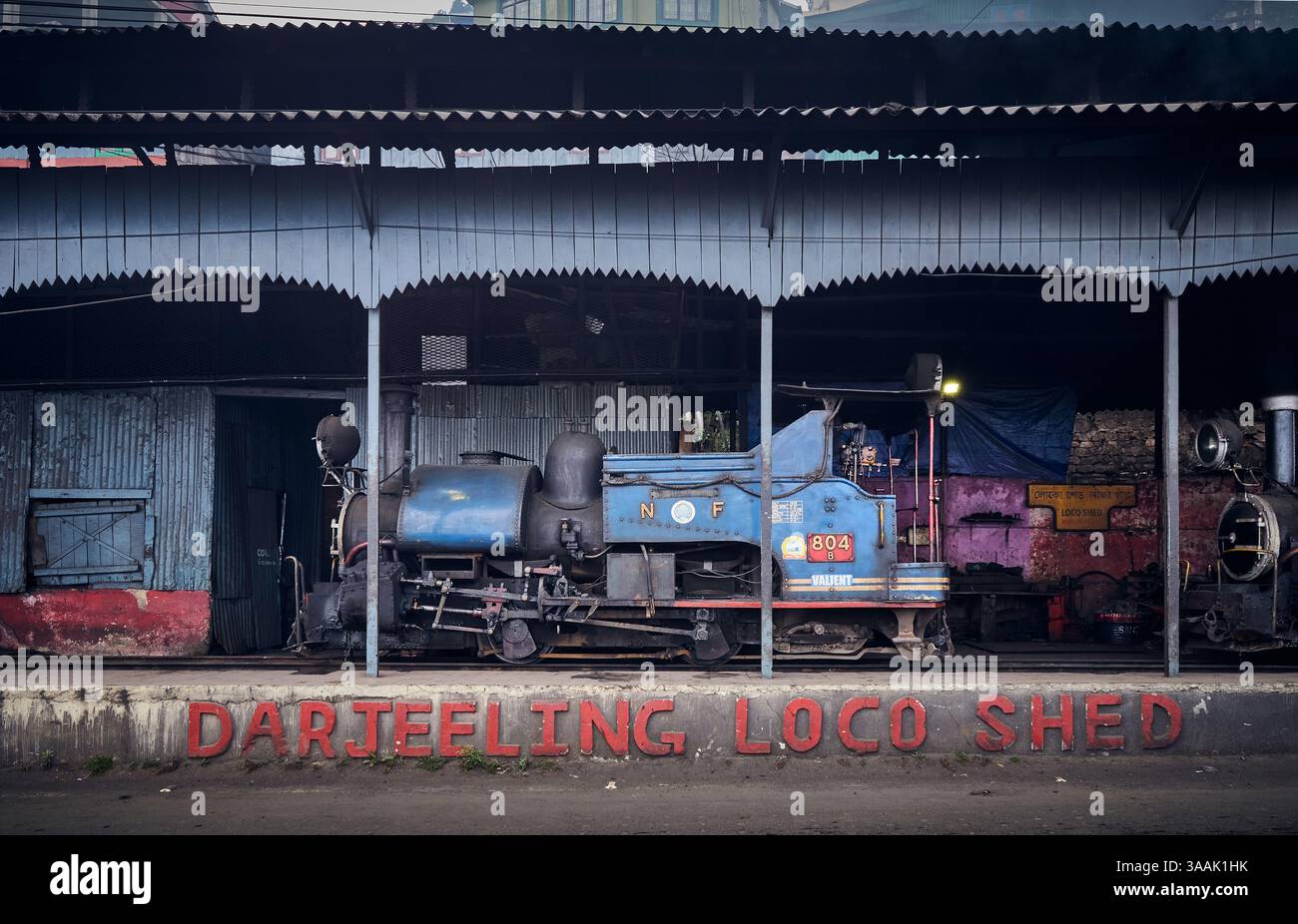 Spielzeugzug aus dem Himalaya in Darjeeling, Indien Stockfoto