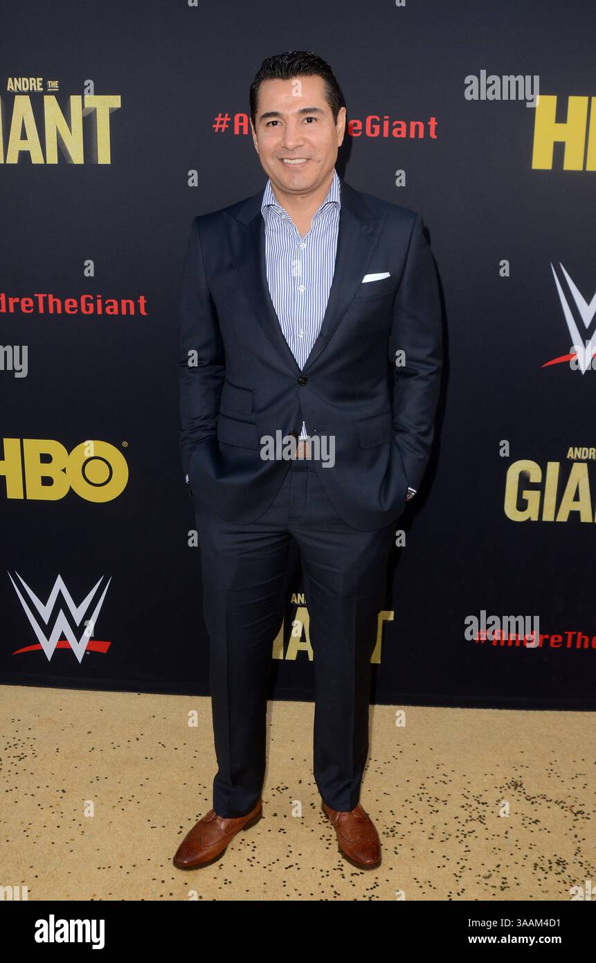März 2018 – Los Angeles, CA, USA – LOS ANGELES – 29. Februar: Martin Zuniga bei der HBO-Premiere von „Andre the Giant“ im Cinerama Dome am 29. Februar 2018 in Los Angeles, CA (Credit Image: © Kathy Hutchins Via ZUMA Wire) Stockfoto