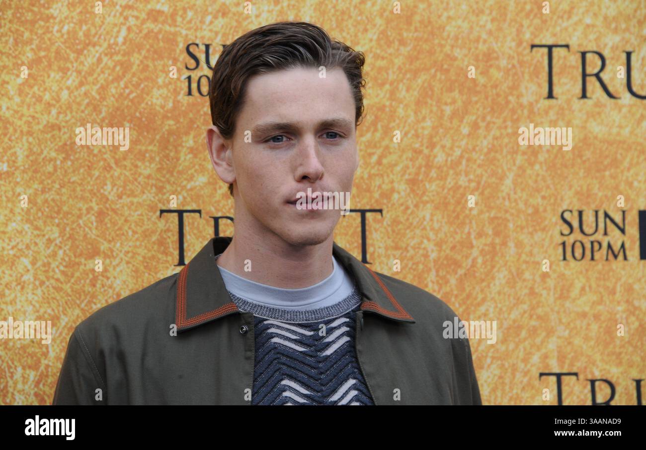 Mai 2018 – Los Angeles, CA, USA – Harris Dickinson nimmt am 11. Mai 2018 an der „for Your Conception“-Veranstaltung für „Trust“ in North Hollywood, Kalifornien Teil (Credit Image: © Peter West/Ace Pictures via ZUMA Press) Stockfoto