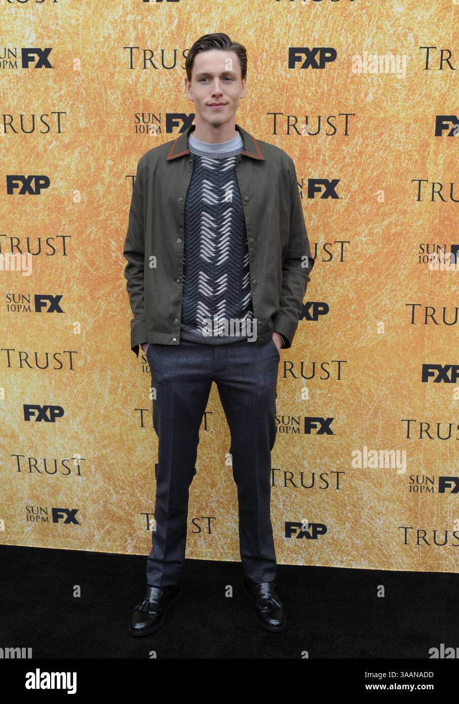 Mai 2018 – Los Angeles, CA, USA – Harris Dickinson nimmt am 11. Mai 2018 an der „for Your Conception“-Veranstaltung für „Trust“ in North Hollywood, Kalifornien Teil (Credit Image: © Peter West/Ace Pictures via ZUMA Press) Stockfoto