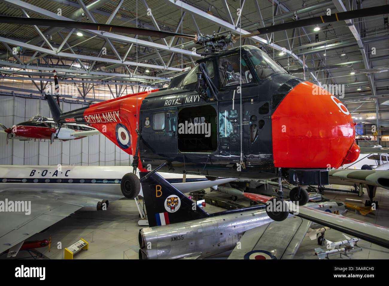 Westland Wessex Hubschrauber, IWM Duxford, Großbritannien Stockfoto