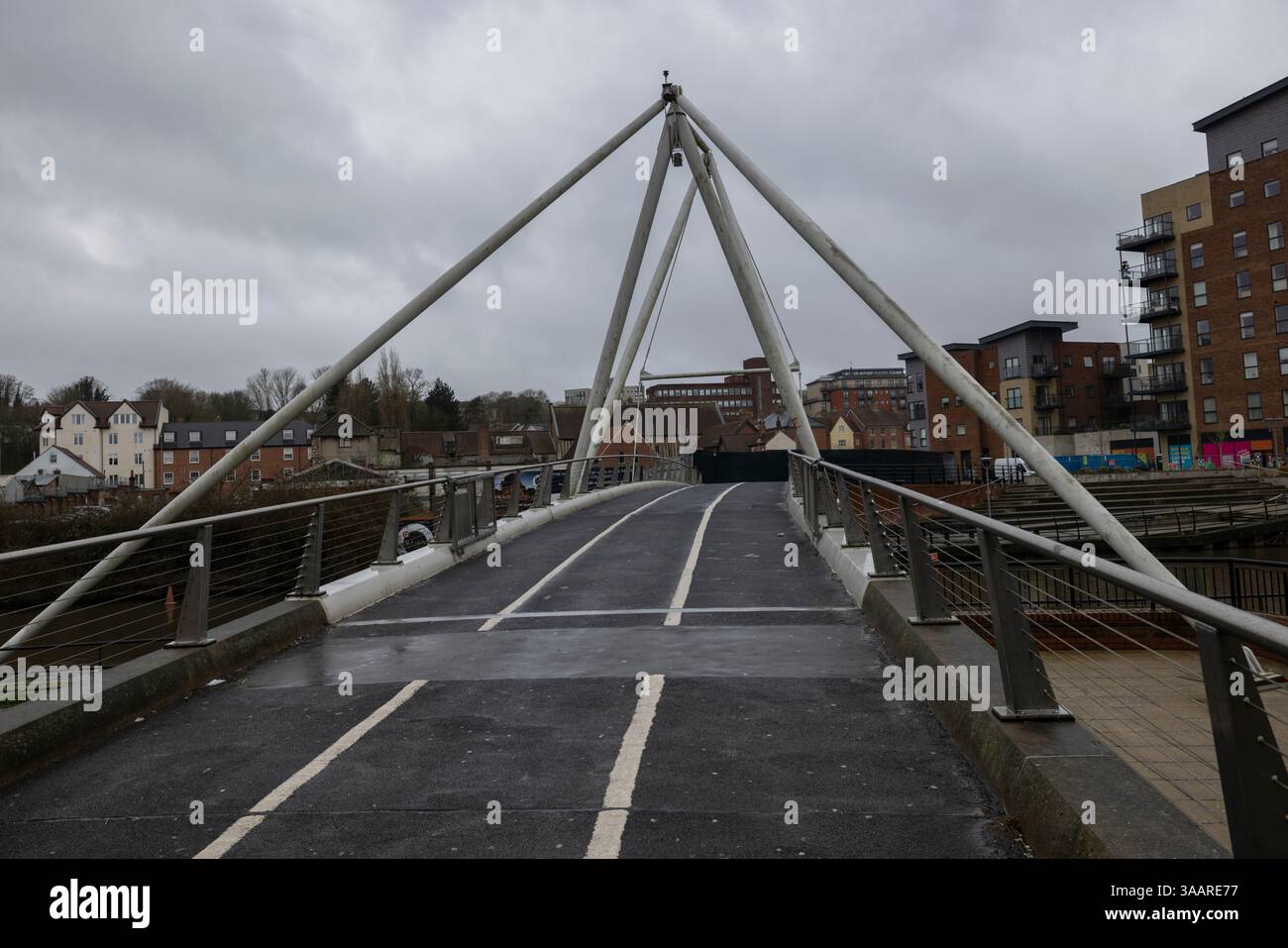 Norwich, Kathedralstadt in England, County Town of Norfolk, etwa 100 Meilen nordöstlich von London, am Fluss Wensum, Großbritannien Stockfoto