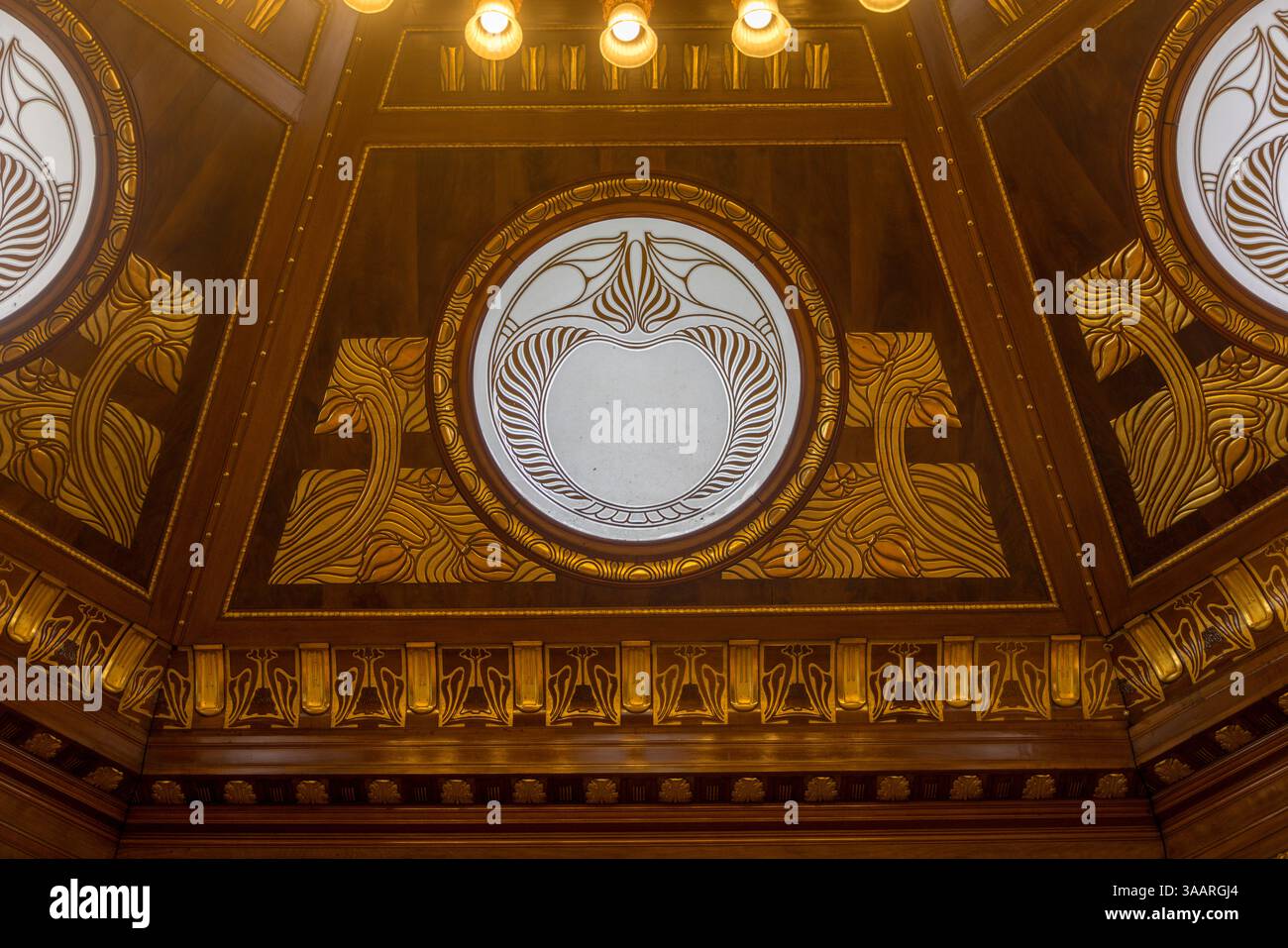 Otto Wagner Hofpavillon, Jugendstilstil, 1899, Hietzing, Wien, Österreich Stockfoto