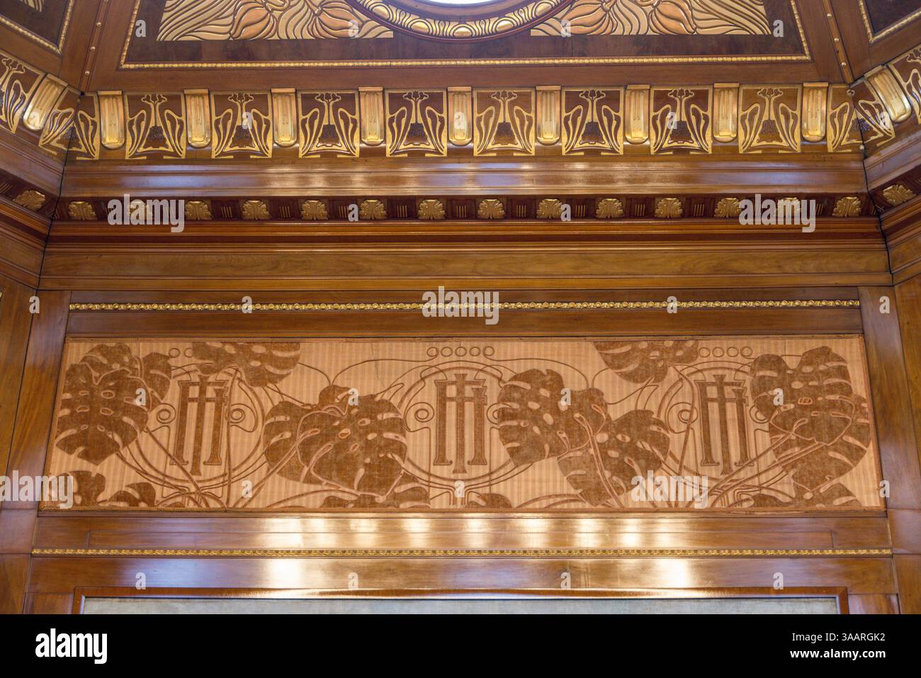 Otto Wagner Hofpavillon, Jugendstilstil, 1899, Hietzing, Wien, Österreich Stockfoto