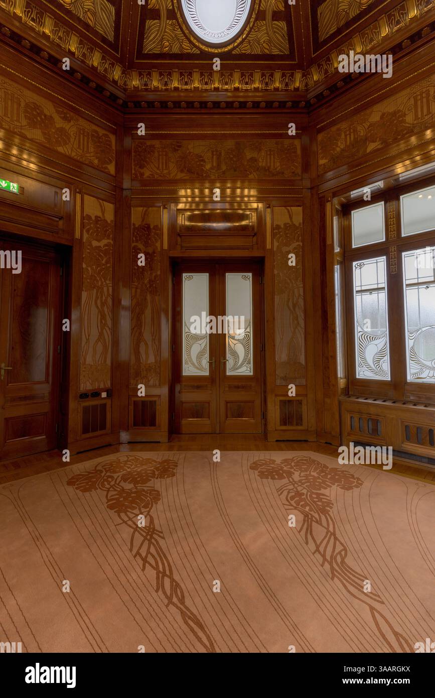 Otto Wagner Hofpavillon, Jugendstilstil, 1899, Hietzing, Wien, Österreich Stockfoto