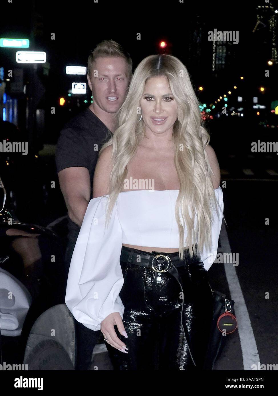 19. März 2018 – New York, New York, USA – Kim Zolciak und Kroy Biermann traten am 18. März 2018 bei Watch What Happes Live in New York City auf (Credit Image: © Curtis Means/Ace Pictures via ZUMA Press) Stockfoto