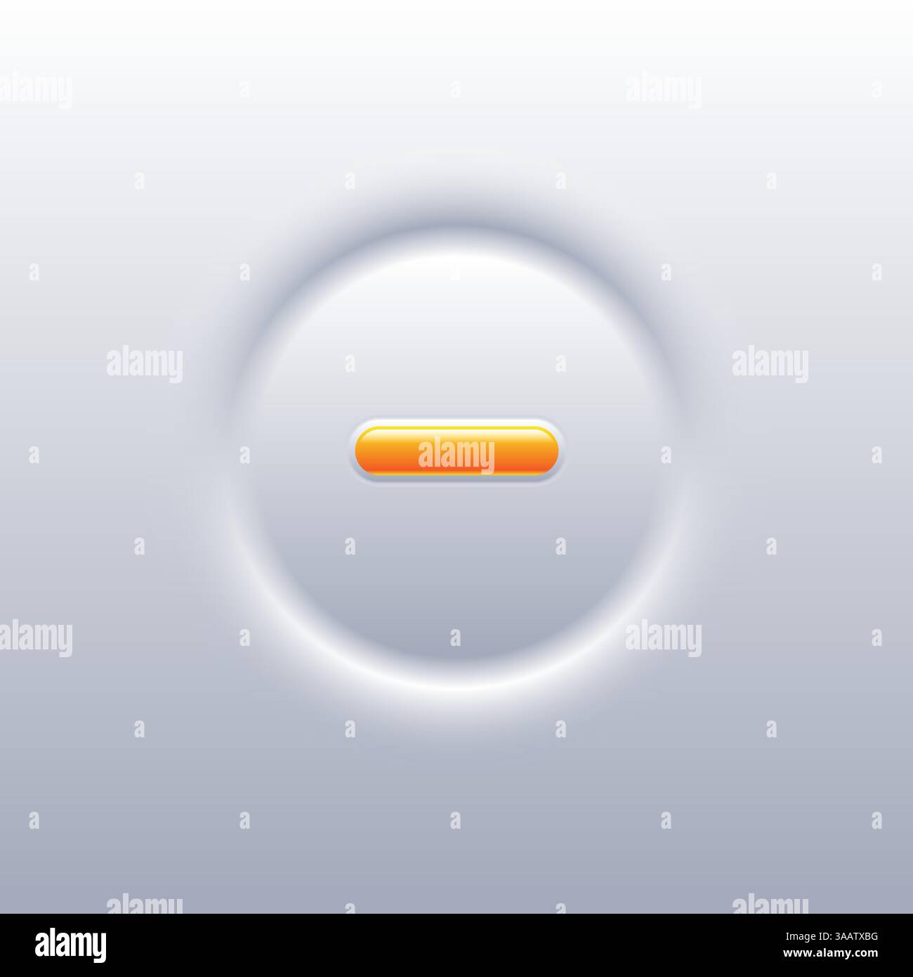 3D-Kreisformen Neomorphismusstil der Schaltfläche. Vektorabbildung Stock Vektor