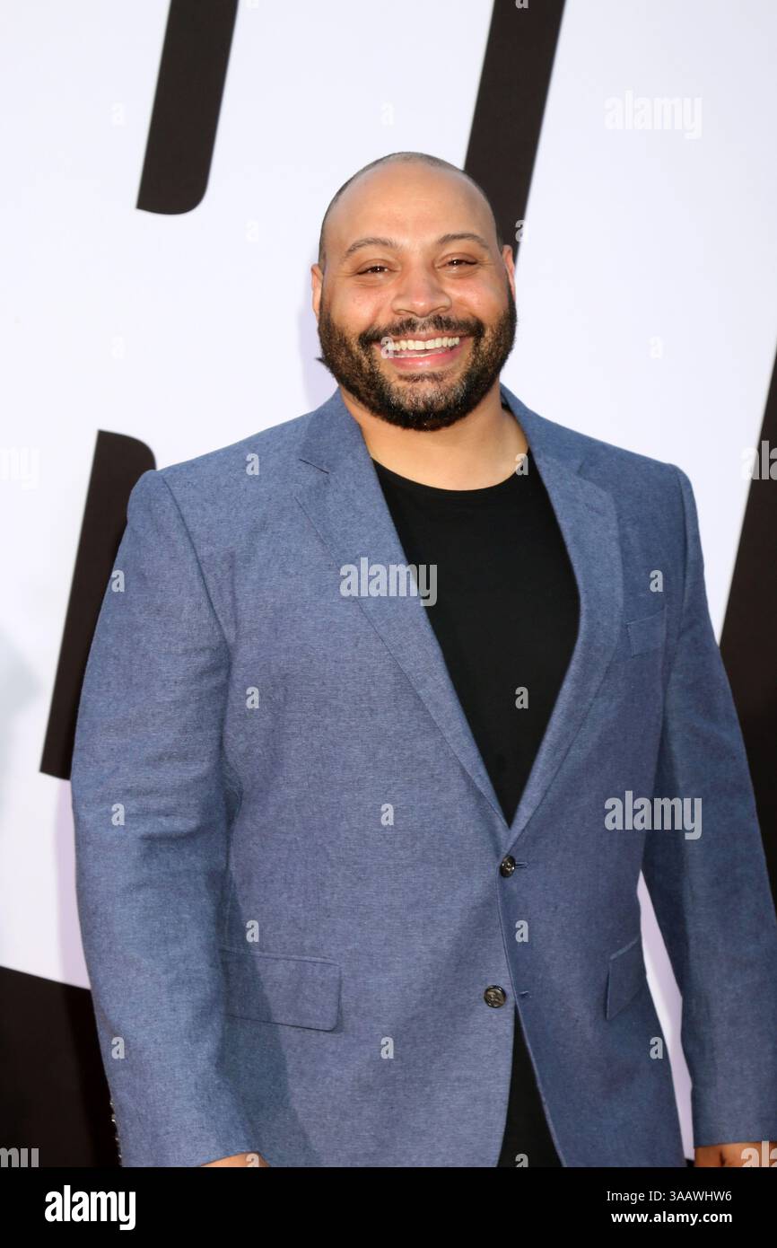 April 2018 - Westwood, CA, USA - LOS ANGELES - APR 3: Colton Dunn bei der Premiere von „Blockers“ im Village Theater am 3. April 2018 in Westwood, CA (Kreditbild: © Kathy Hutchins Via ZUMA Wire) Stockfoto