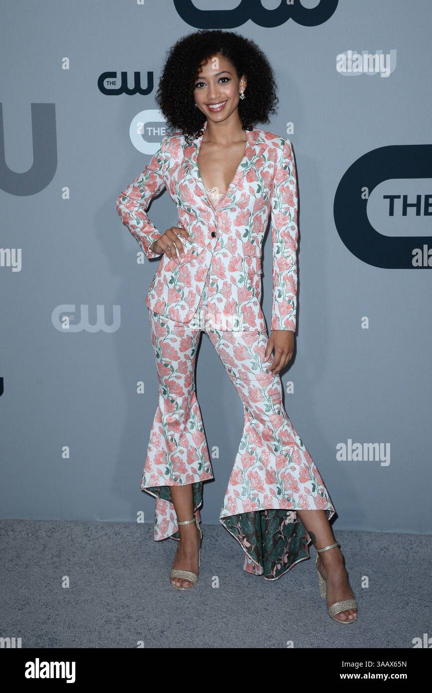 17. Mai 2018: New York, New York, USA: SAMANTHA LOGAN nimmt an der Vorabpräsentation des CW Network in New York Teil. (Foto: © Kristin Callahan/Ace Pictures via ZUMA Press) Stockfoto
