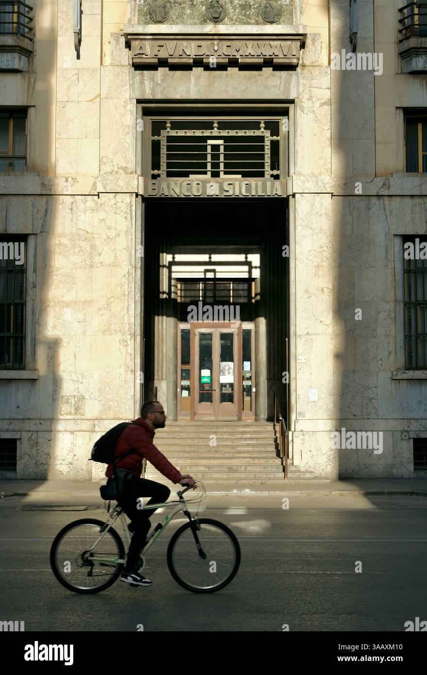 Italien, Sizilien, Palermo, historisches Zentrum, Banco di Sicilia (Bank von Sizilien) Stockfoto