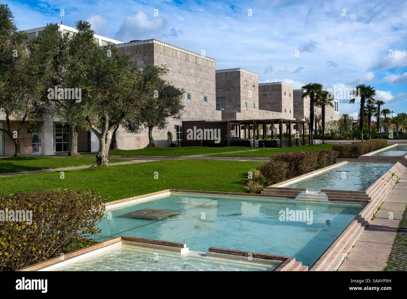 Portugal, Lissabon, Belem, Belem Cultural Centre MAC/CCB von den Architekten Vittorio Gregotti und Manuel Salgado Stockfoto