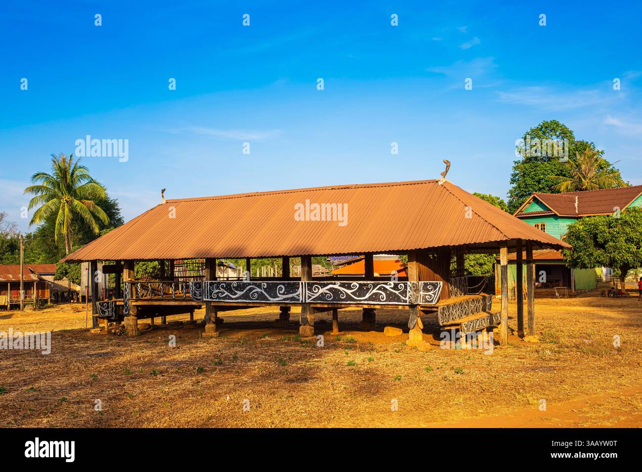 Laos, Provinz Salavan, Plateau Bolaven, Dorf Ban Tadsung, Dorf der Katu-Gruppe Stockfoto