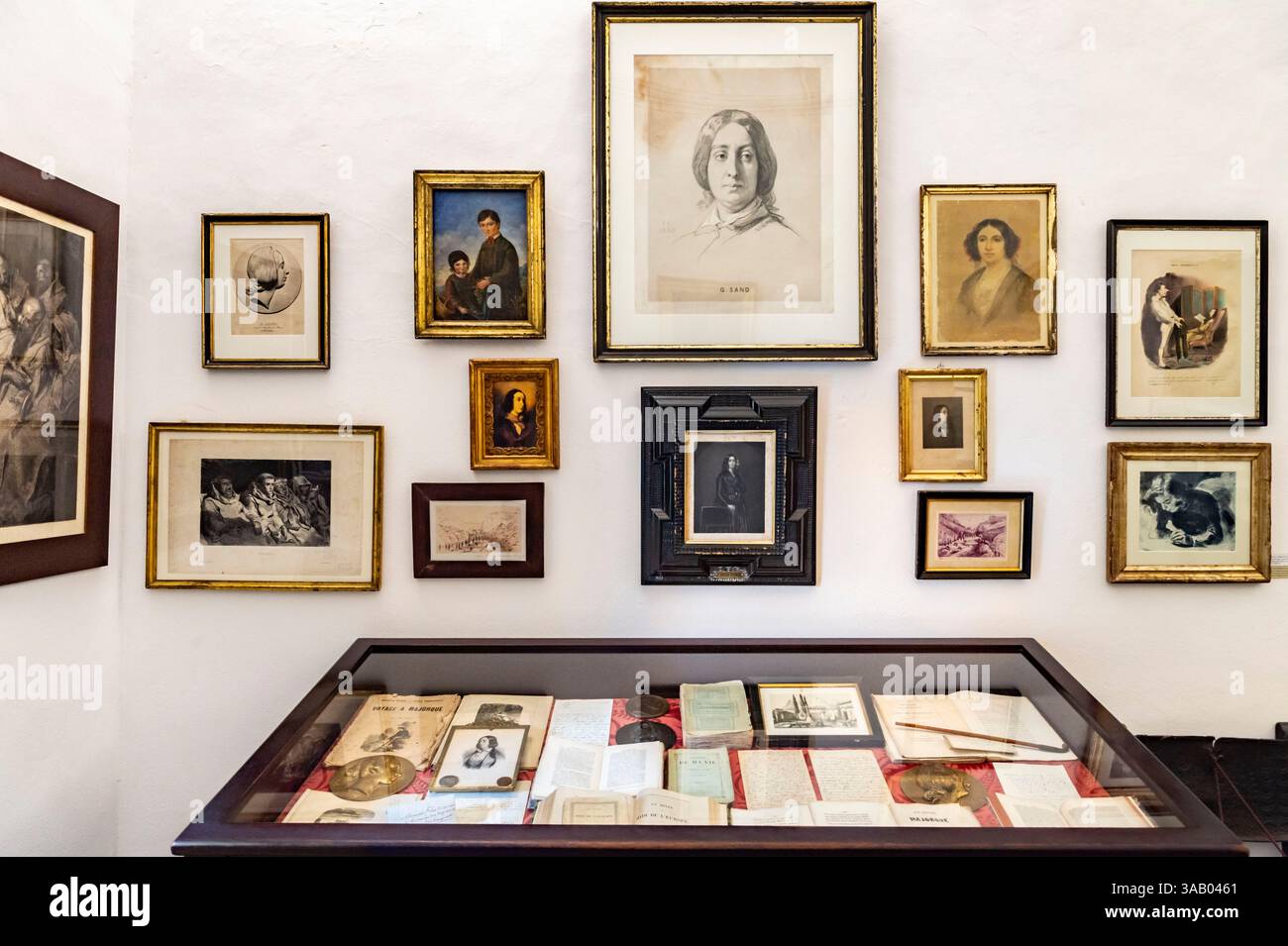 Spanien, Balearen, Mallorca, Serra de Tramuntana UNESCO-Weltkulturerbe, Valldemossa, das Königliche Charterhaus, ehemaliges Kloster, in dem Frédéric Chopin und George Sand den Winter 1838 verbrachten Stockfoto