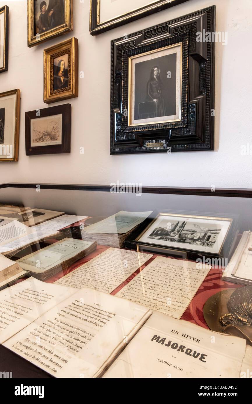 Spanien, Balearen, Mallorca, Serra de Tramuntana UNESCO-Weltkulturerbe, Valldemossa, das Königliche Charterhaus, ehemaliges Kloster, in dem Frédéric Chopin und George Sand den Winter 1838 verbrachten Stockfoto