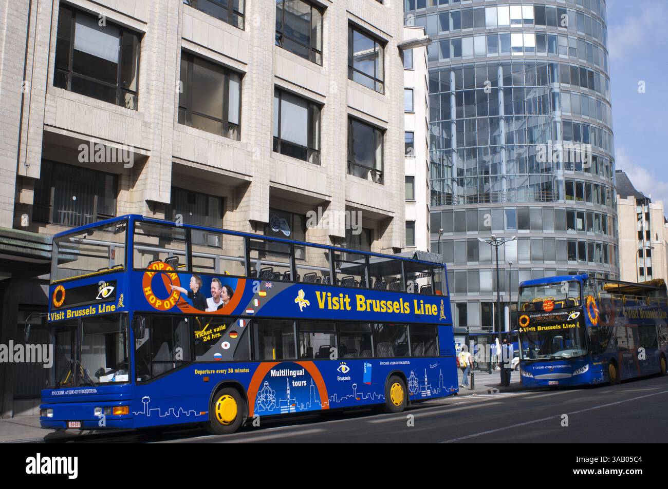 September 2010 - Belgien - Citytrip Hop-on-Hop-off-Tourismusbus in Brüssel, Belgien (Kreditbild: © Via ZUMA Wire) Stockfoto