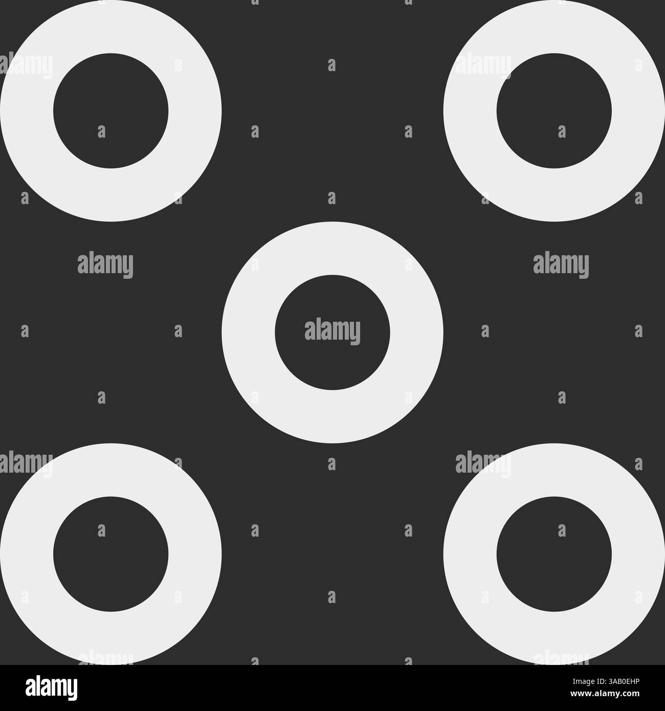 Minimalistisches Retro-Vektormuster mit kreisförmigem Raster und Polka Dots. Nahtloser abstrakter geometrischer Hintergrund mit Kreisen, ideal für Druckanwendungen. Stock Vektor