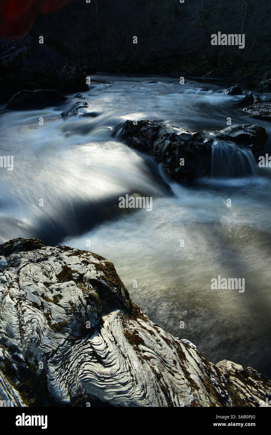 Wasserfall in Schottland Stockfoto