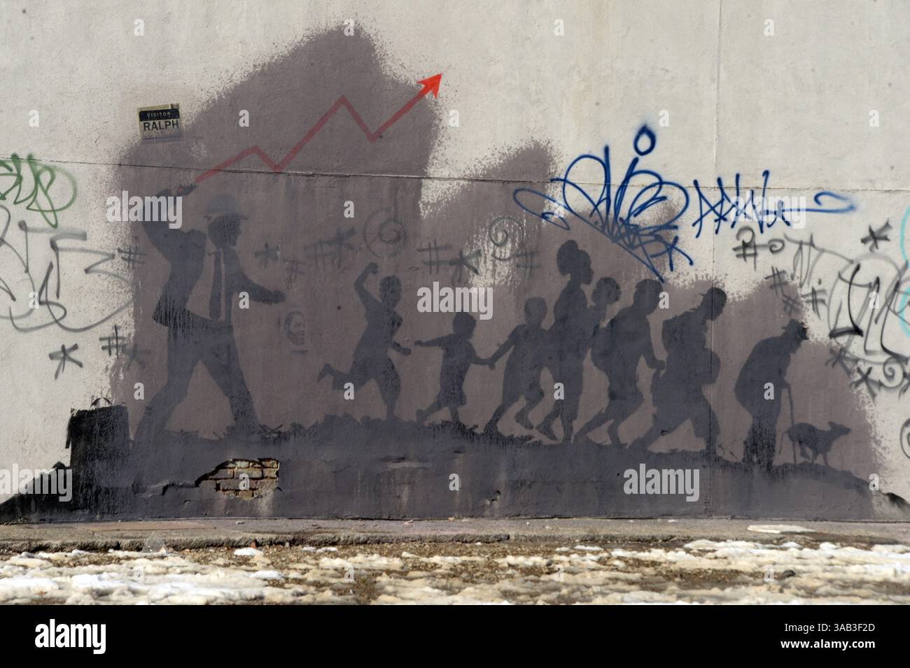 EW YORK, NY - 22. MÄRZ: Britischer Straßenkünstler Bansky am 22. März 2018 in New York City. ..Leute: Bansky. (Kreditbild: © SMG via ZUMA Wire) Stockfoto