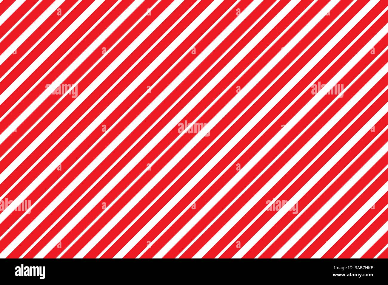 Gestreiftes diagonales Muster. Fettgedruckte rote Linien. Weiße, abgewinkelte Streifen. Festliches Vektordesign. Stock Vektor