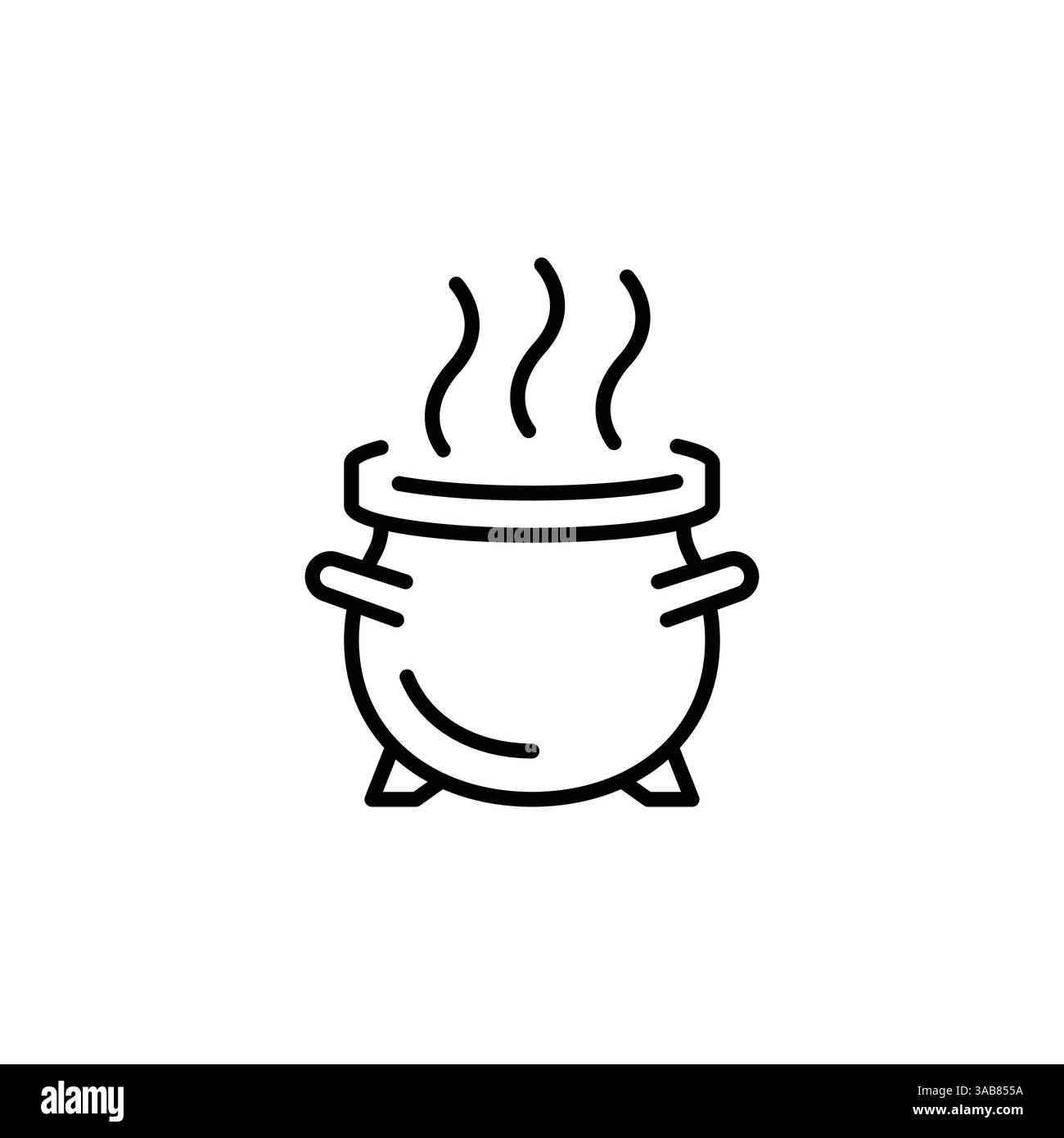 Symbol Für Magischen Kessel Stock Vektor