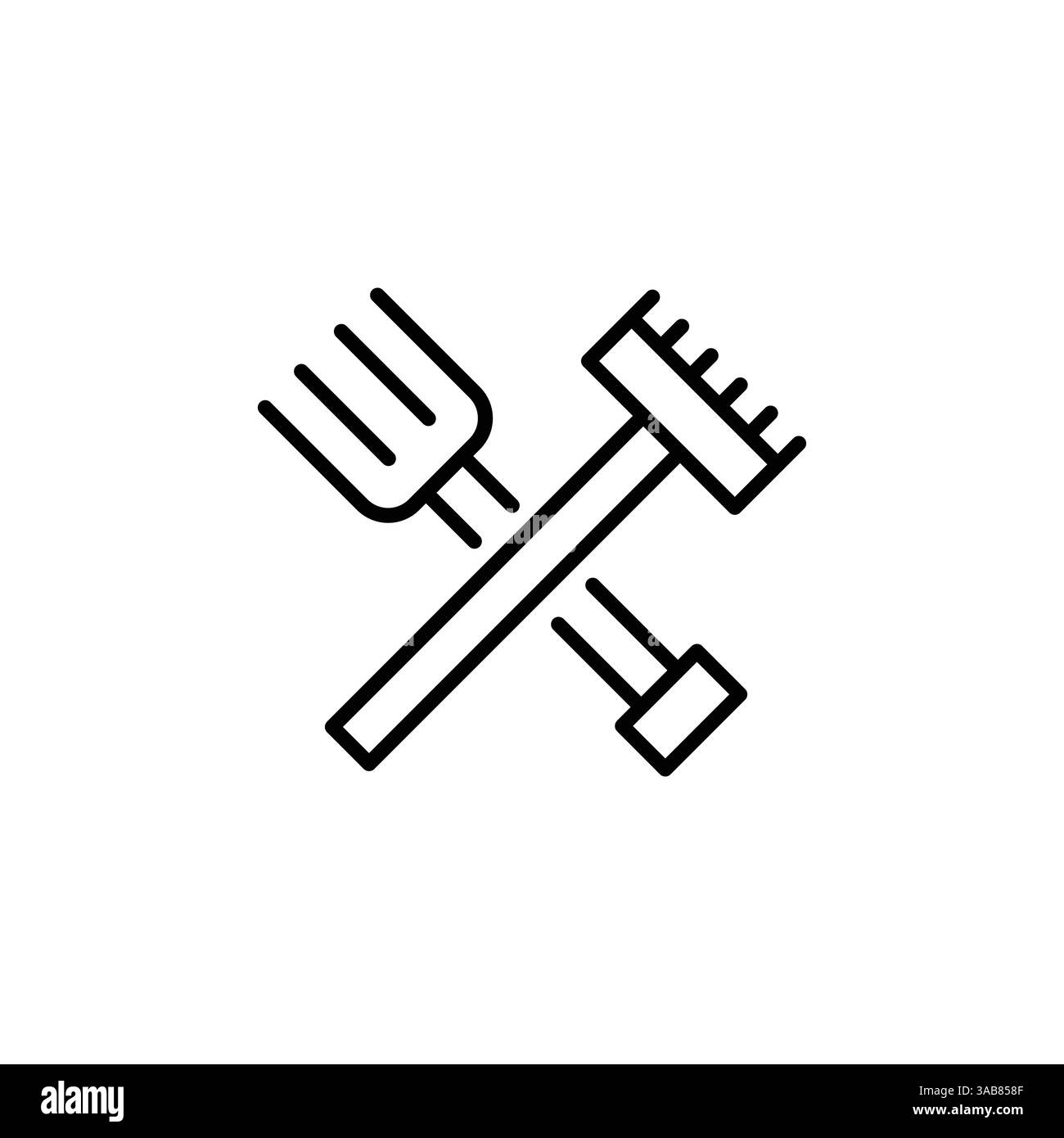 Symbol Gartenwerkzeuge Stock Vektor