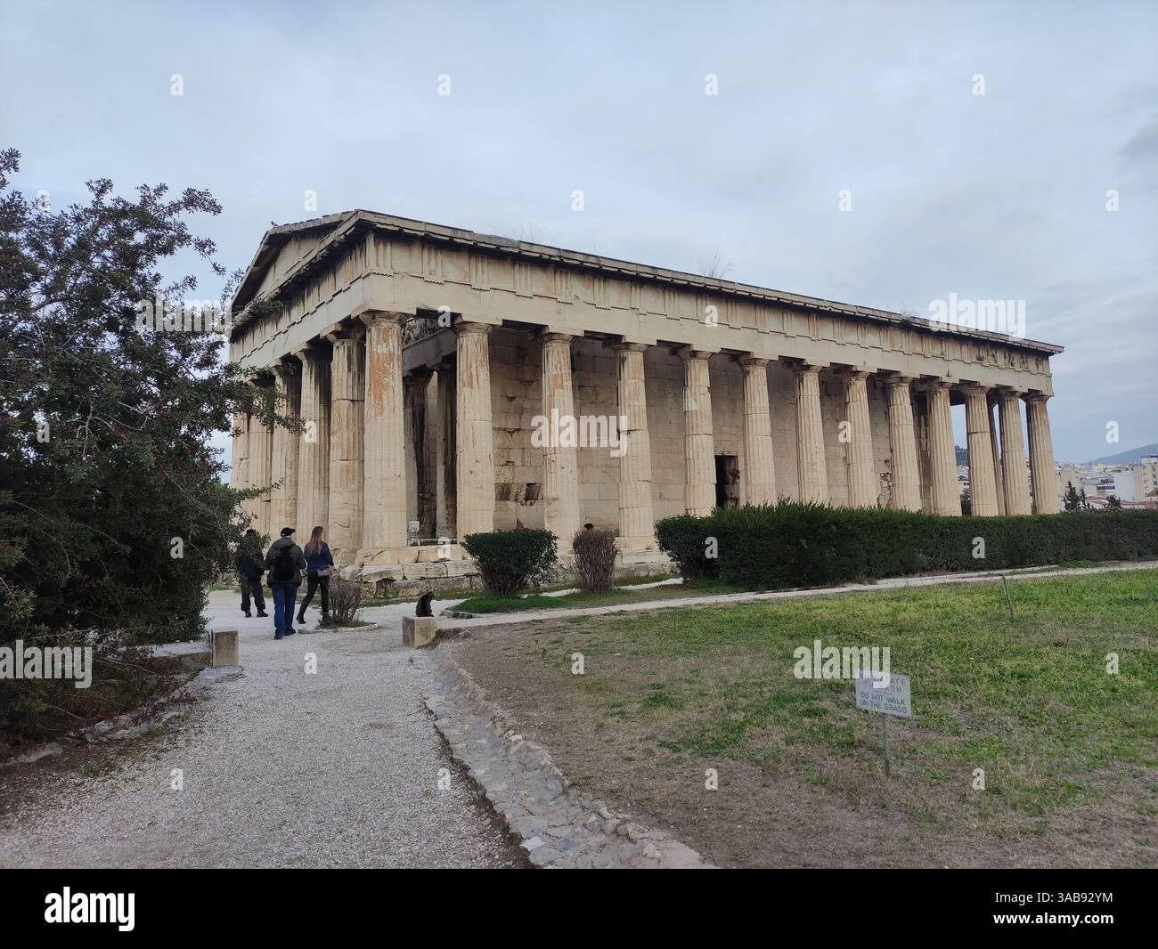 Hephaistos-Tempel - Smartphone-aufgenommenes Stockfoto